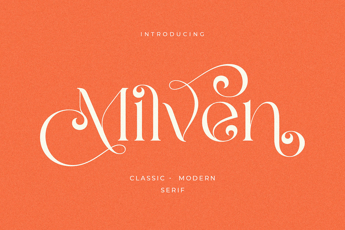 Milven || Modern Classic Serif, a Serif Font by BrandSemut (Photo 1 of 13)