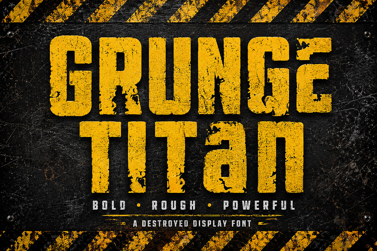 Grunge Titan, a Serif Font by Wow Magic (Photo 3 of 5)