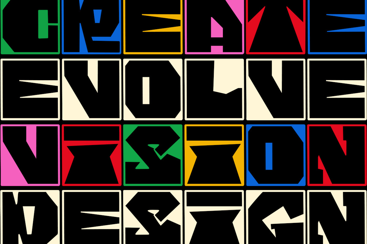 GF Texbox - Blocky Display Font, a Handwritten Font by GroovyFontCo (Photo 2 of 7)