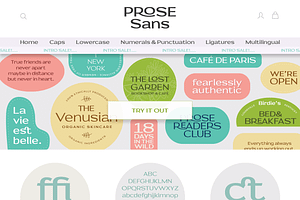 Prose Sans Sans Serif Font Family