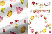 Fruit vegetables food watercolor, a Food Illustration by JuliaFast (Thumbnail 5 of 9)