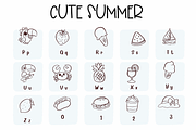 Cute Summer| Symbols Fonts, a Symbol Font by Sirinart (Thumbnail 3 of 6)