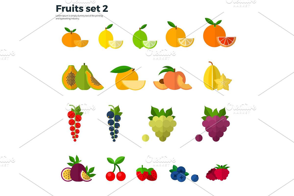 Healthy Concept Tropical Fruit on, a Food Illustration by Mountain Brothers