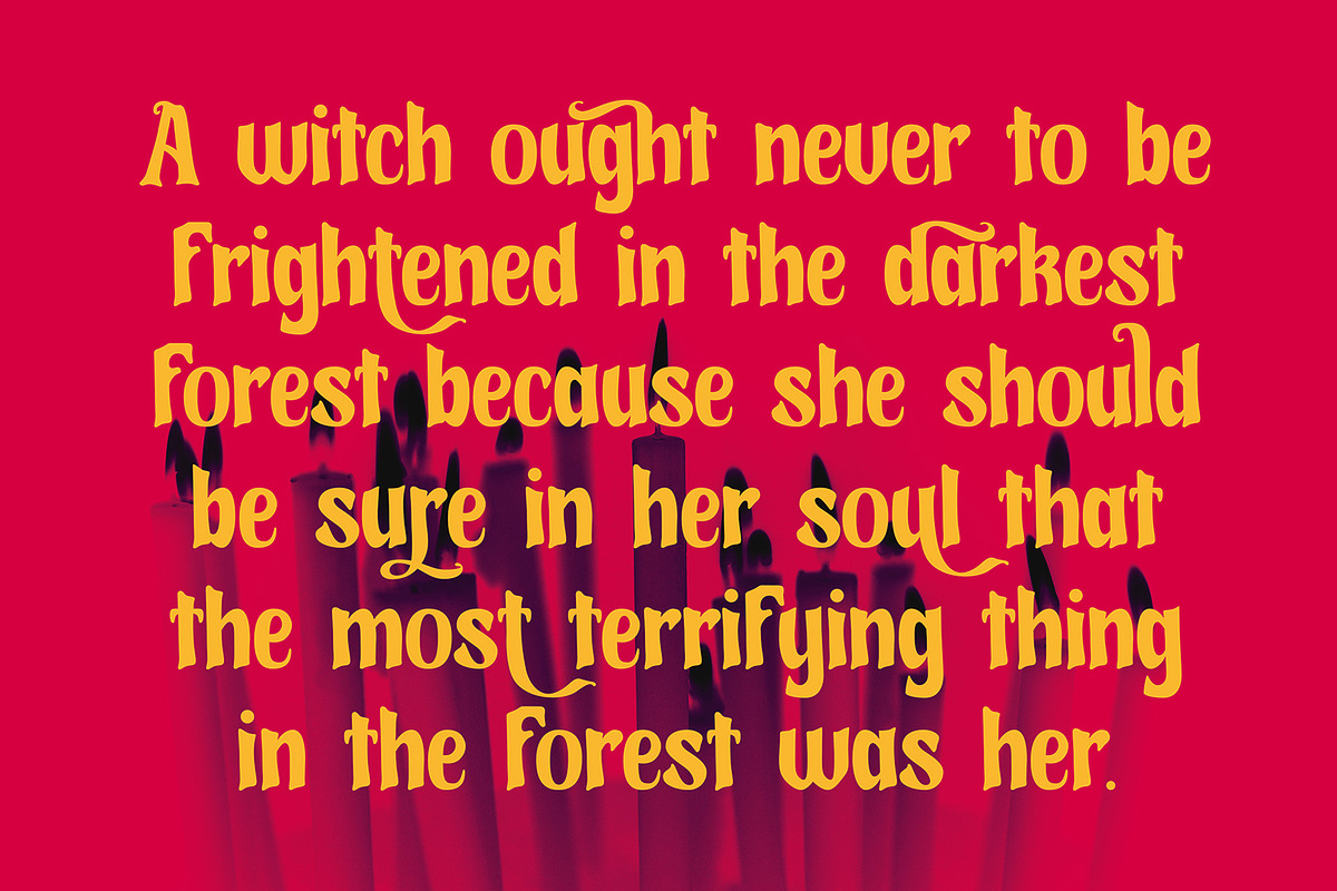 Muffliato - Halloween Display Font, a Script Font by AQR Studio (Photo 3 of 8)