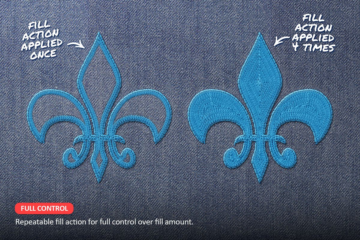 Realistic Embroidery PS Actions, an Action Add-On by Blacknull (Photo 3 of 9)