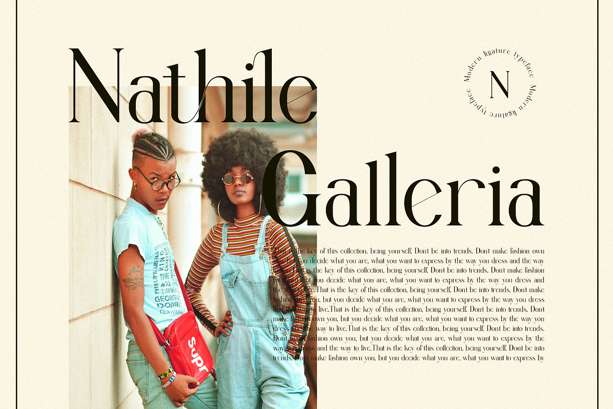 Nathile Ligature Serif Typeface, a Serif Font by Humaira_std (Photo 2 of 10)