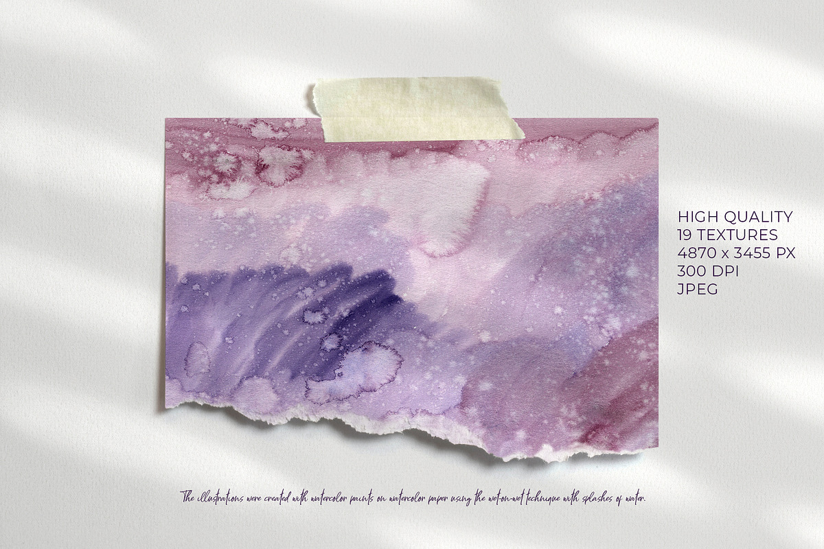 Abstract Wash Textures Watercolor, a Texture Illustration by YarovaArt (Photo 2 of 17)