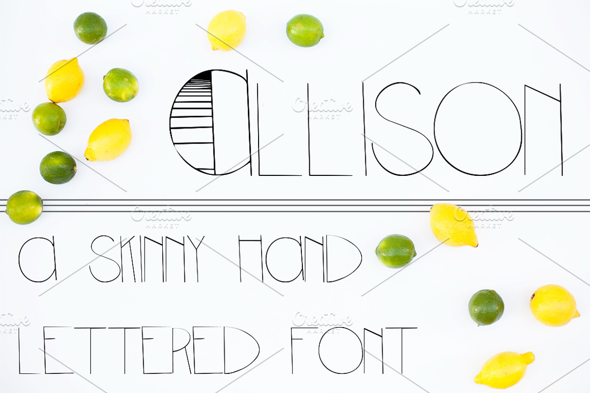 ALLISON Hand Lettered Font