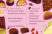 FUNKY CHOCOLATE, a Food Illustration by Elliko shop (Thumbnail 4 of 6)