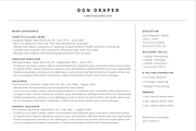 Simple Clean Resume/Cover Letter, a Resume Template by designprettythings (Thumbnail 1 of 2)