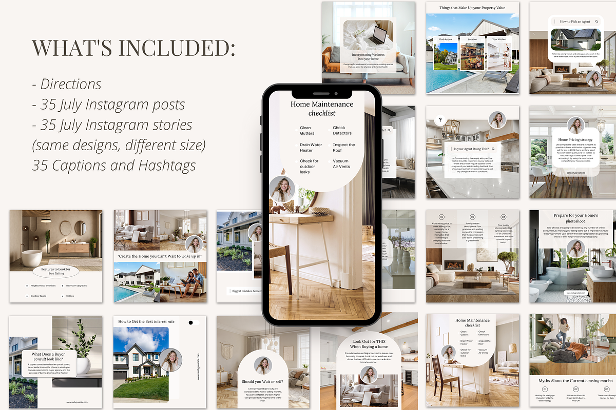 July Real Estate Posts with Captions, a Social Media Template by Marketing Templates Co. (Photo 8 of 10)