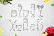 Cocktails Bundle+bonus, a Food Illustration by Astarte_design (Thumbnail 8 of 10)