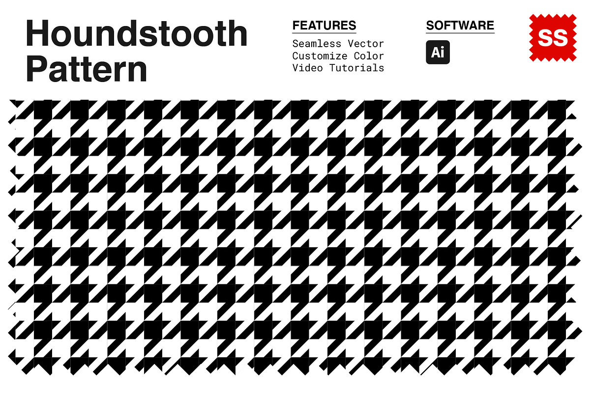 Houndstooth Pattern, a Pattern Graphic by Swatch Supply (Photo 1 of 8)