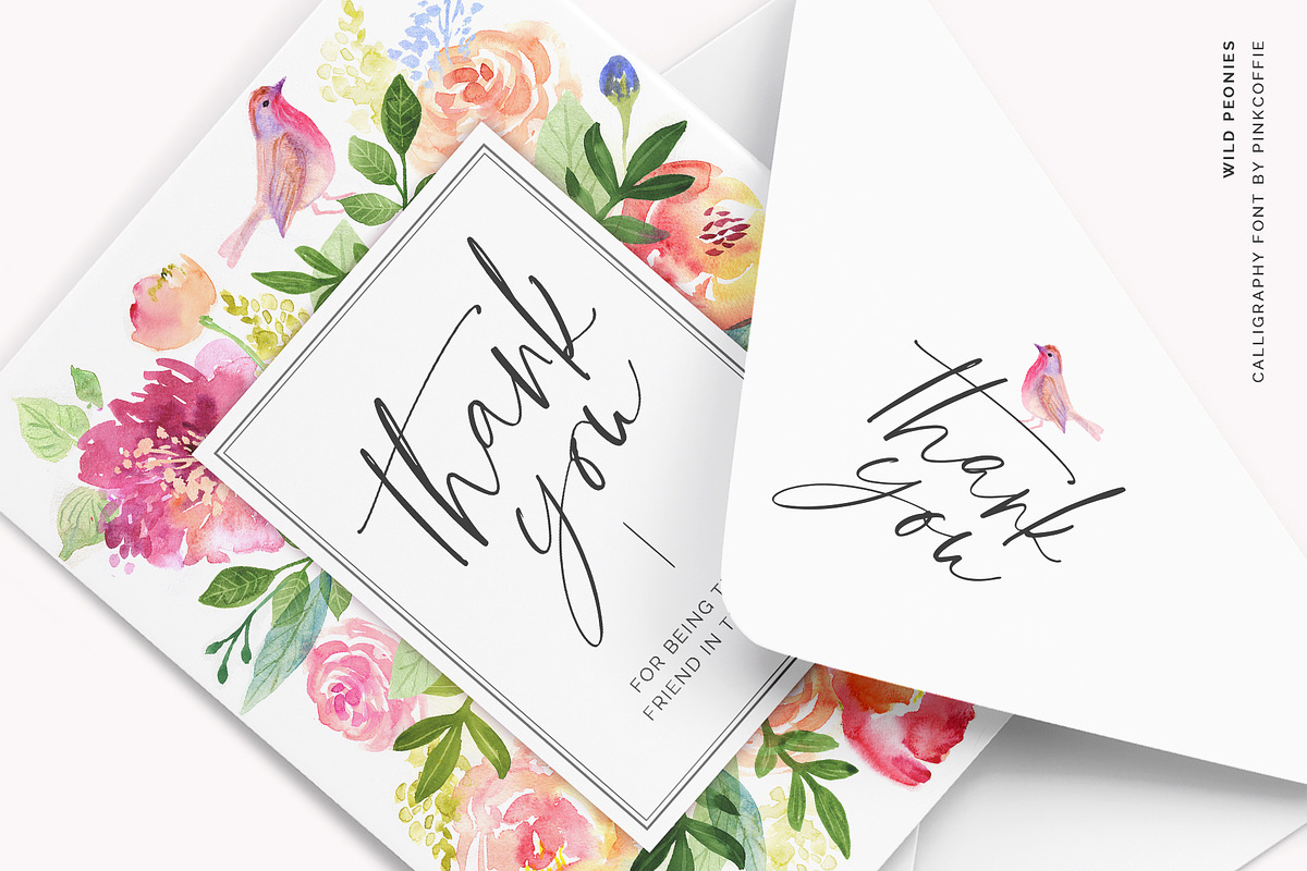 Wild Peonies | Stylish Modern Font, a Script Font by Pink Coffie (Photo 16 of 16)