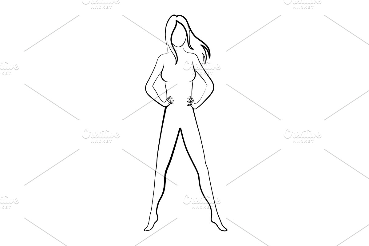 Female silhouette. Woman body, a Person Illustration by the8monkey