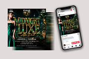 Midnight Luxe After Dark Party Flyer, a Flyer Template by Posterfello (Thumbnail 3 of 4)