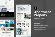 Apartment Property Landing Page, a Landing Page Template by Antstheme (Thumbnail 1 of 2)