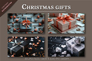 Christmas gifts. Background., a Decorative Illustration by KENO Mascots (Thumbnail 2 of 5)