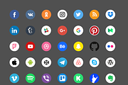 Social icons, a Social Media Template by Amazing Custom Icons (Thumbnail 2 of 4)