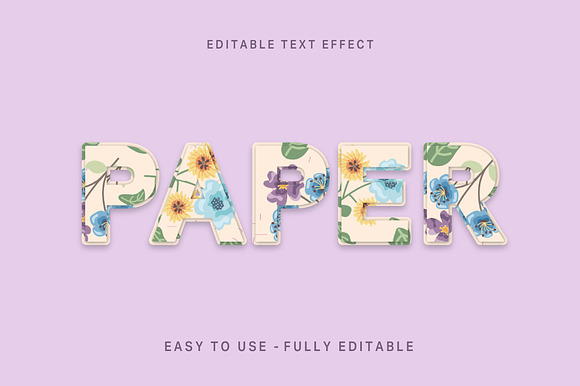 Floral Craft Bold Text Effect preview 3