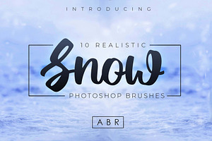 10 Realistic Photoshop Snow Brushes