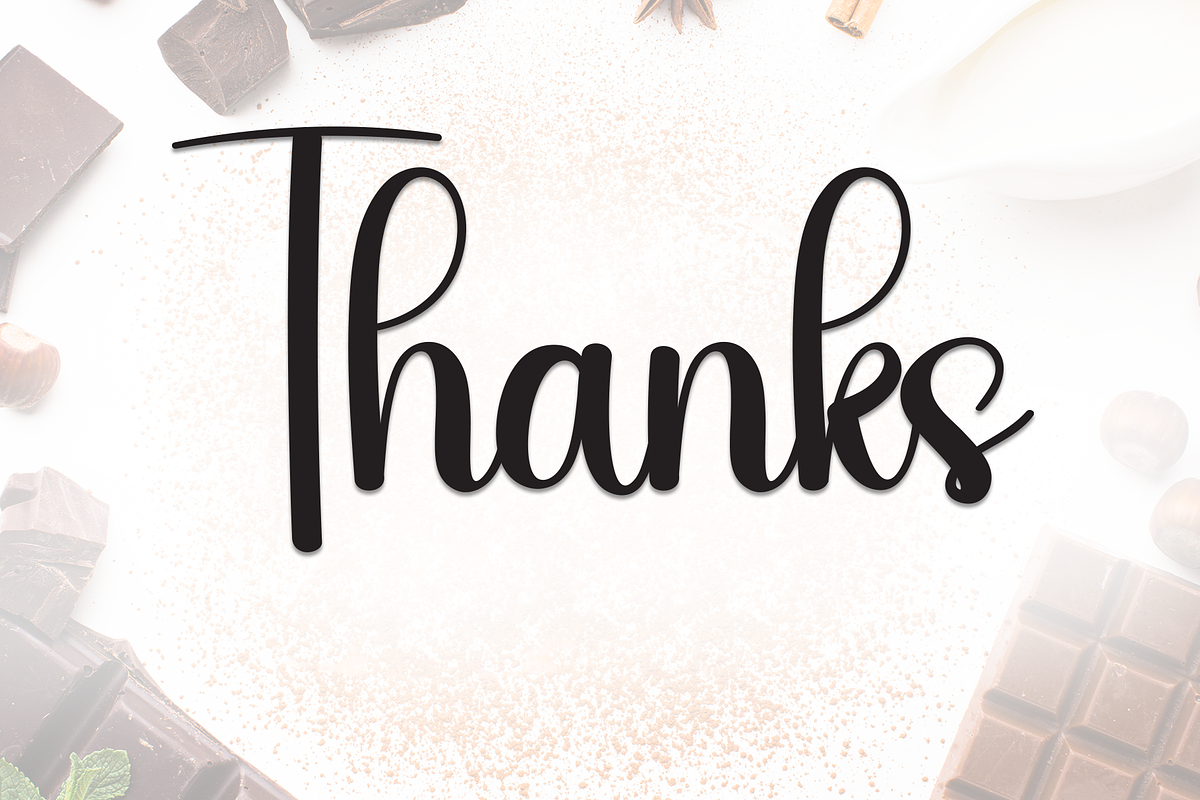 Chocolate | Script Font, a Handwritten Font by Scratchones (Photo 9 of 9)