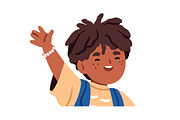 Happy kids. Cute boys and girls set, a Person Illustration by Good Studio (Thumbnail 5 of 10)