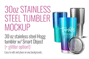 30oz Stainless Steel Tumbler Mockup, a Cups & Container Mockup by SarahDesign (Thumbnail 7 of 7)