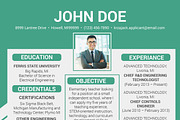 Clean Resume/CV, a Resume Template by designvillage (Thumbnail 4 of 12)
