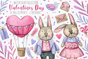 Valentine's Day Collection, an Animal Illustration by Aquarellka (Thumbnail 1 of 8)