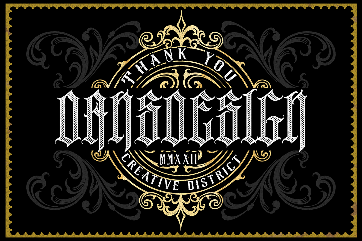 KINGSTOWN, a Blackletter Font by dansdesign (Photo 10 of 10)
