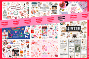 Holiday Season Bundle: Fall & Winter, an Object Graphic by Ruslana Lubenets (Thumbnail 1 of 43)