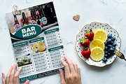 Bar Menu flyer template, a Flyer Template by imadeDesign (Thumbnail 2 of 3)