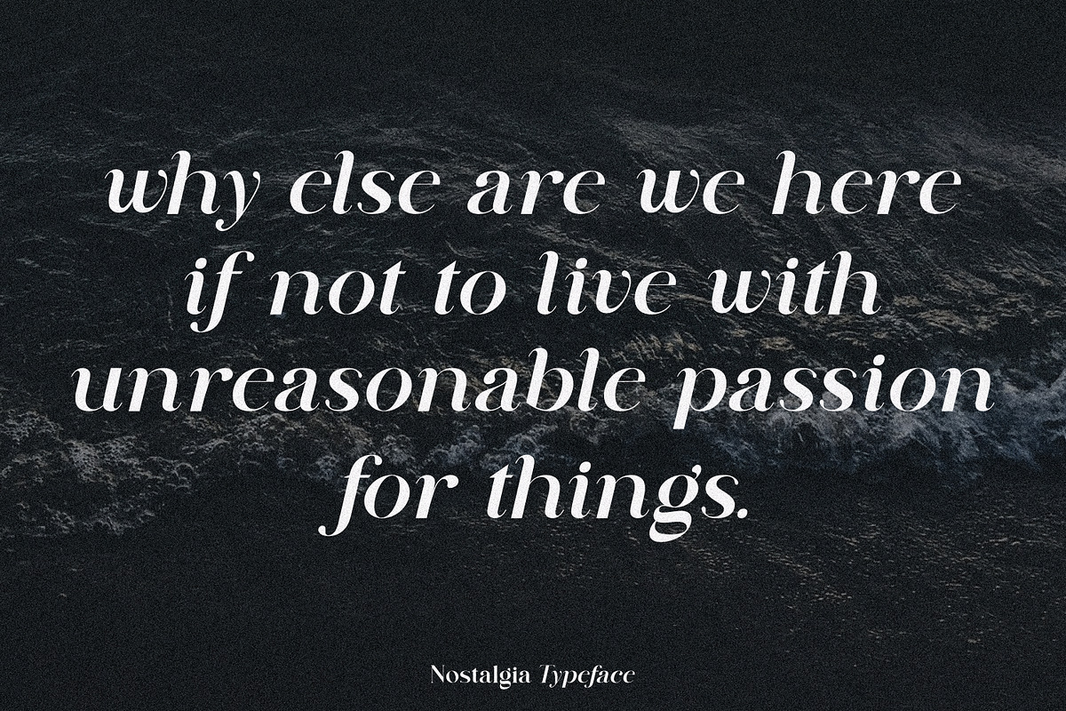 Nostalgia Typeface, a Serif Font by MaxArt Foundry (Photo 10 of 20)