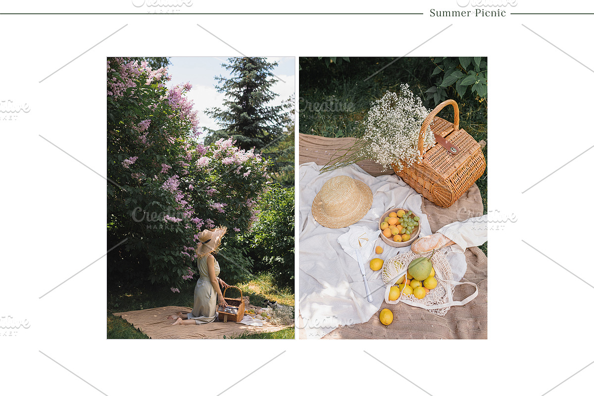 Summer Picnic | 24 Styled Photos, a Person Photo by Nina Stock Photos (Photo 8 of 12)