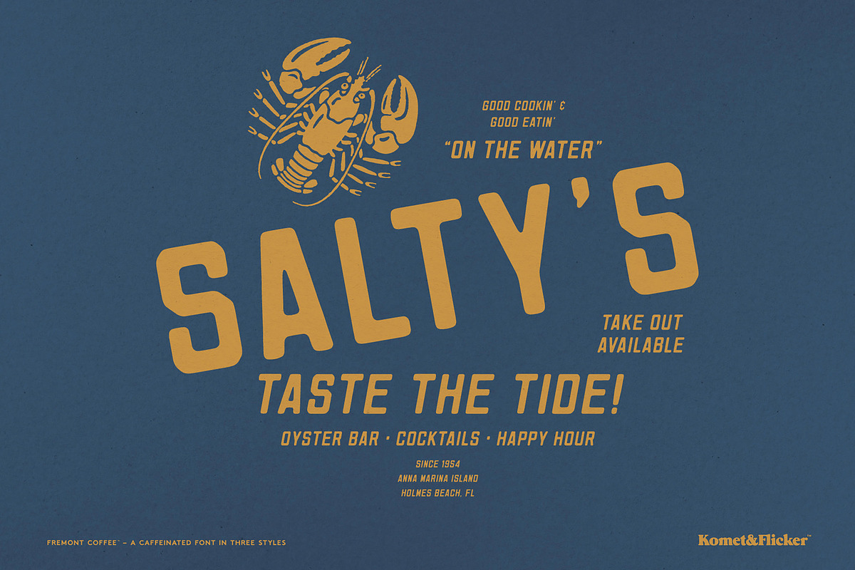 Fremont Coffee - A Caffeinated Font, a Sans Serif Font by Komet & Flicker (Photo 14 of 15)
