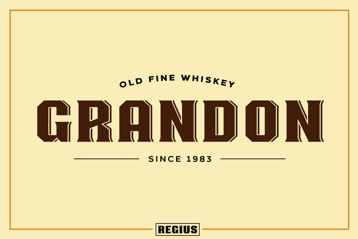 Regius Typeface preview 6