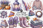 Lavender Fall Sublimation Clipart, an Illustration by Designking (Thumbnail 1 of 4)