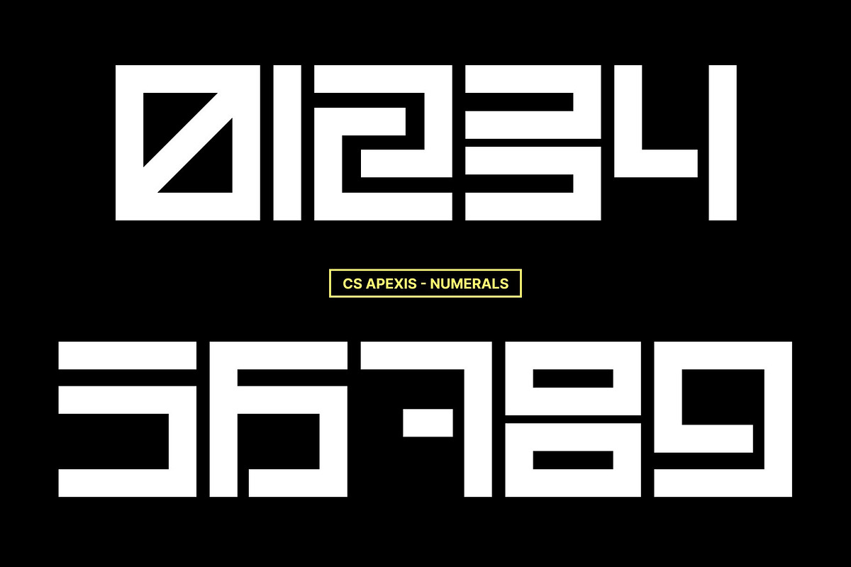 CS Apexis – Futuristic Display Font, a Sans Serif Font by Craft Supply Co. (Photo 4 of 8)