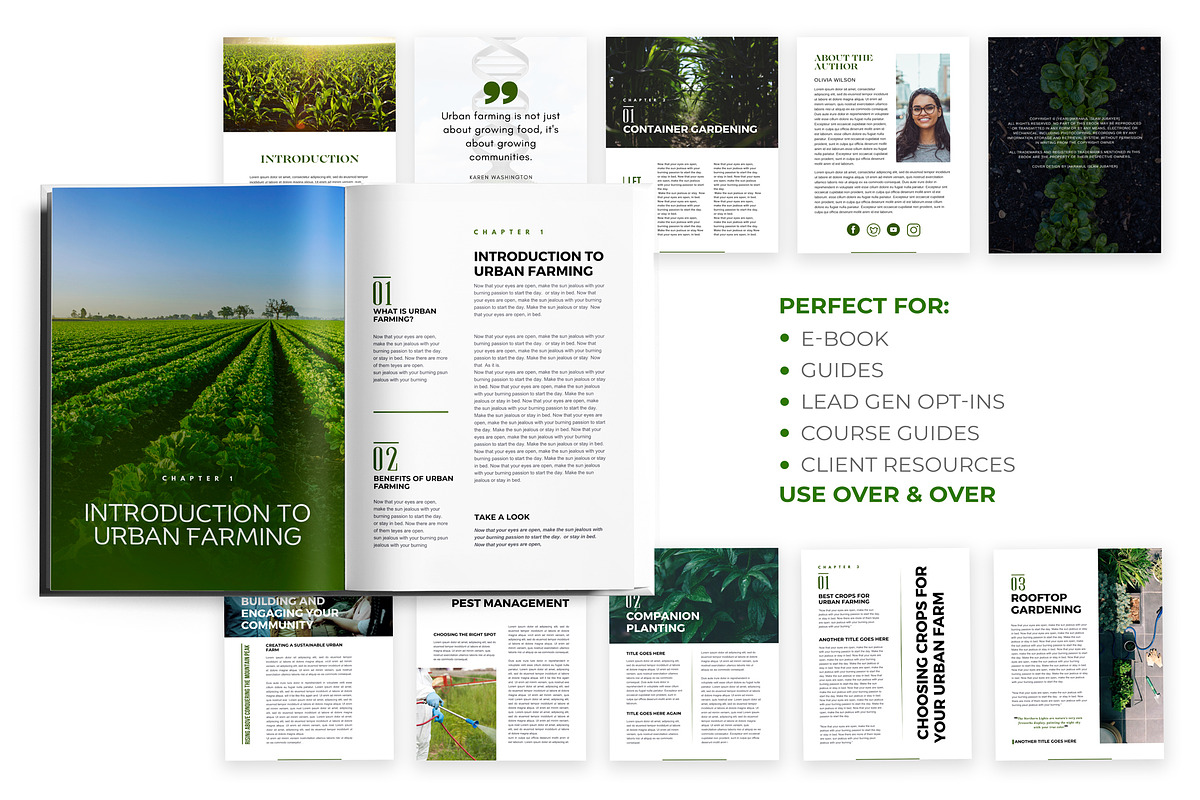 Canva Urban Farming E-Book Template, a Templates & Theme by Raytas Studio (Photo 3 of 8)