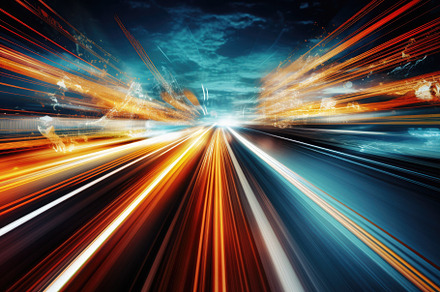 abstract of speed motion on the road, a Photo by Iftikhar Alam