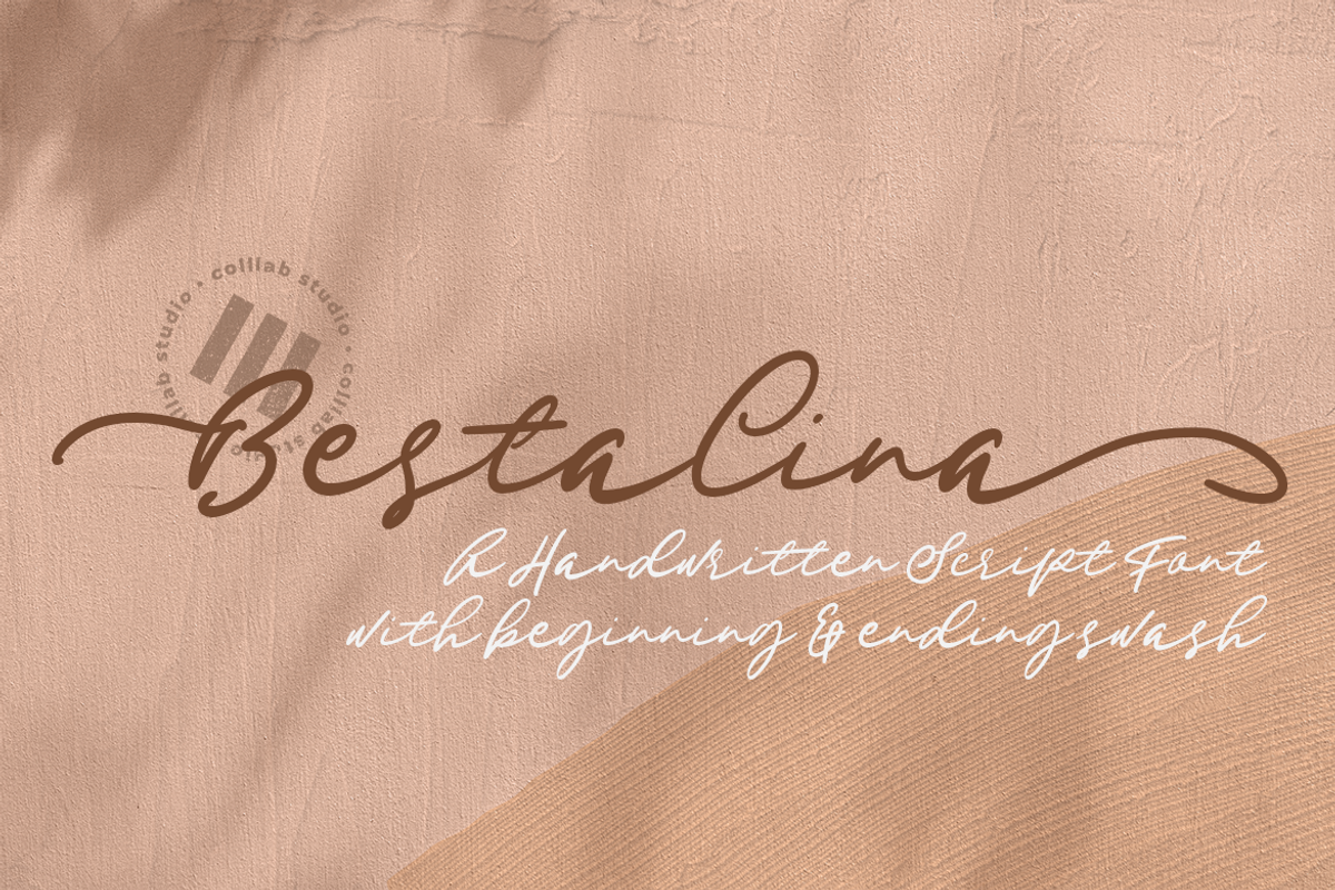 Bestalina  | A Handwritten Font, a Script Font by Colllab Studio (Photo 1 of 12)