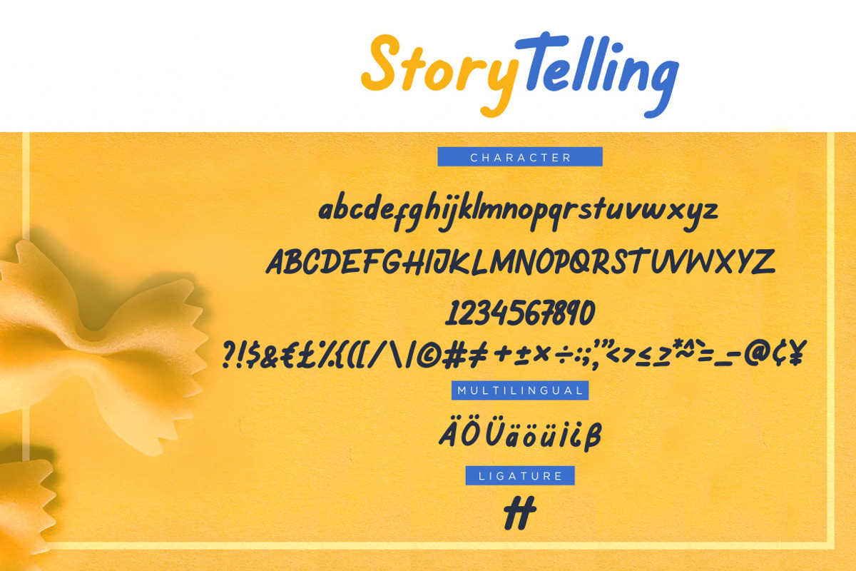 Story Telling Fun Advertisement Font preview 7
