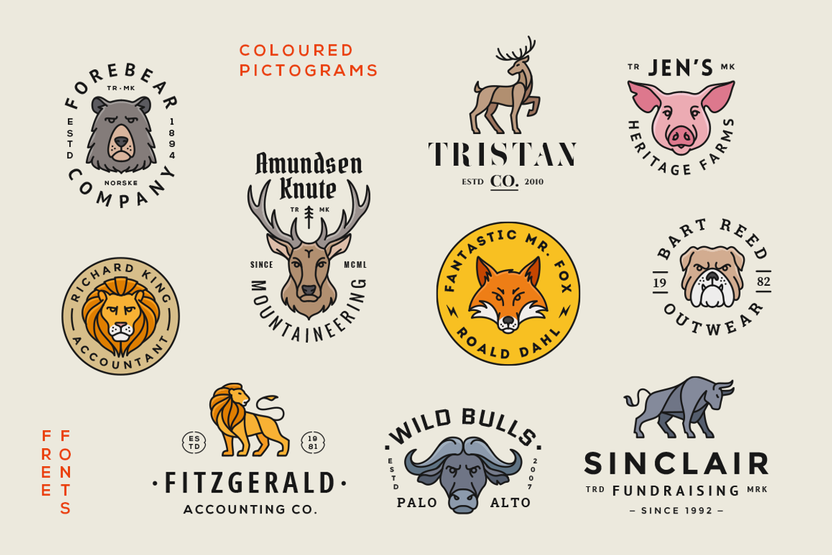 Animal Logo/Badge Templates Vol.1, a Branding & Logo Template by GraphicBurger (Photo 3 of 13)
