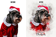 Pet watercolor art Photoshop effect, an Action Add-On by Shovajit (Thumbnail 2 of 8)