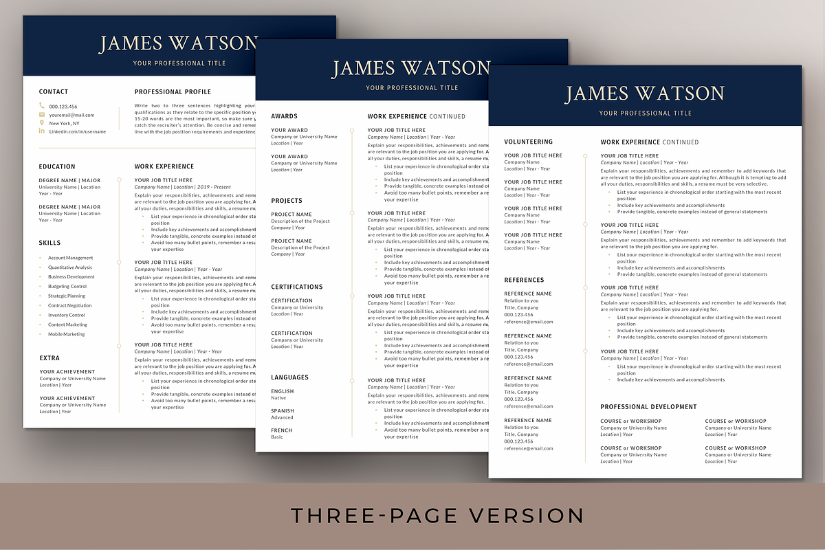 Executive Resume & Cover Letter Word, a Resume Template by Resume Bureau (Photo 5 of 6)