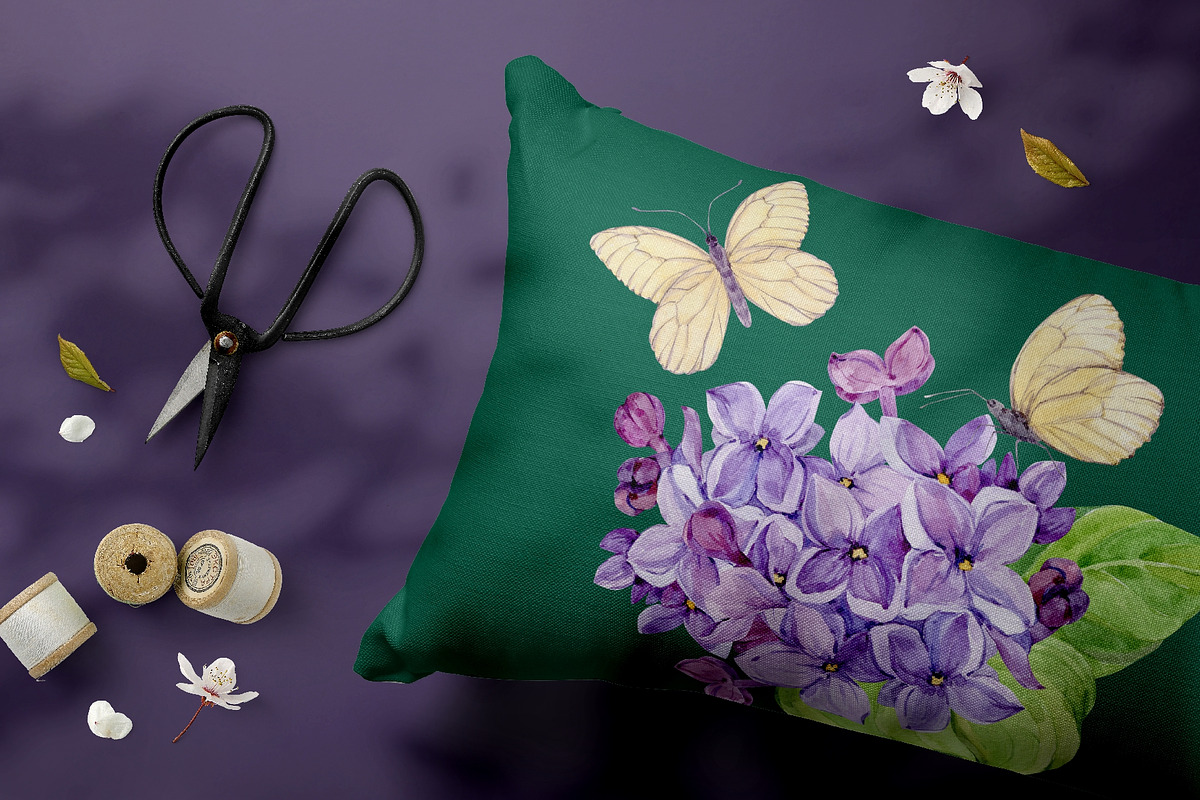 Lilac. Watercolor set., an Illustration by Tata Pilip (Photo 6 of 21)