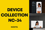 Device Mockup Collection NC-34, a Device Mockup by NOCTA SUPPLY (Thumbnail 1 of 4)