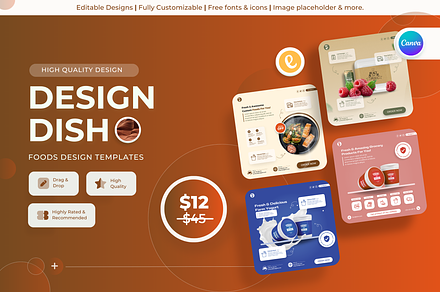 Design Dish - Foods Canva Template