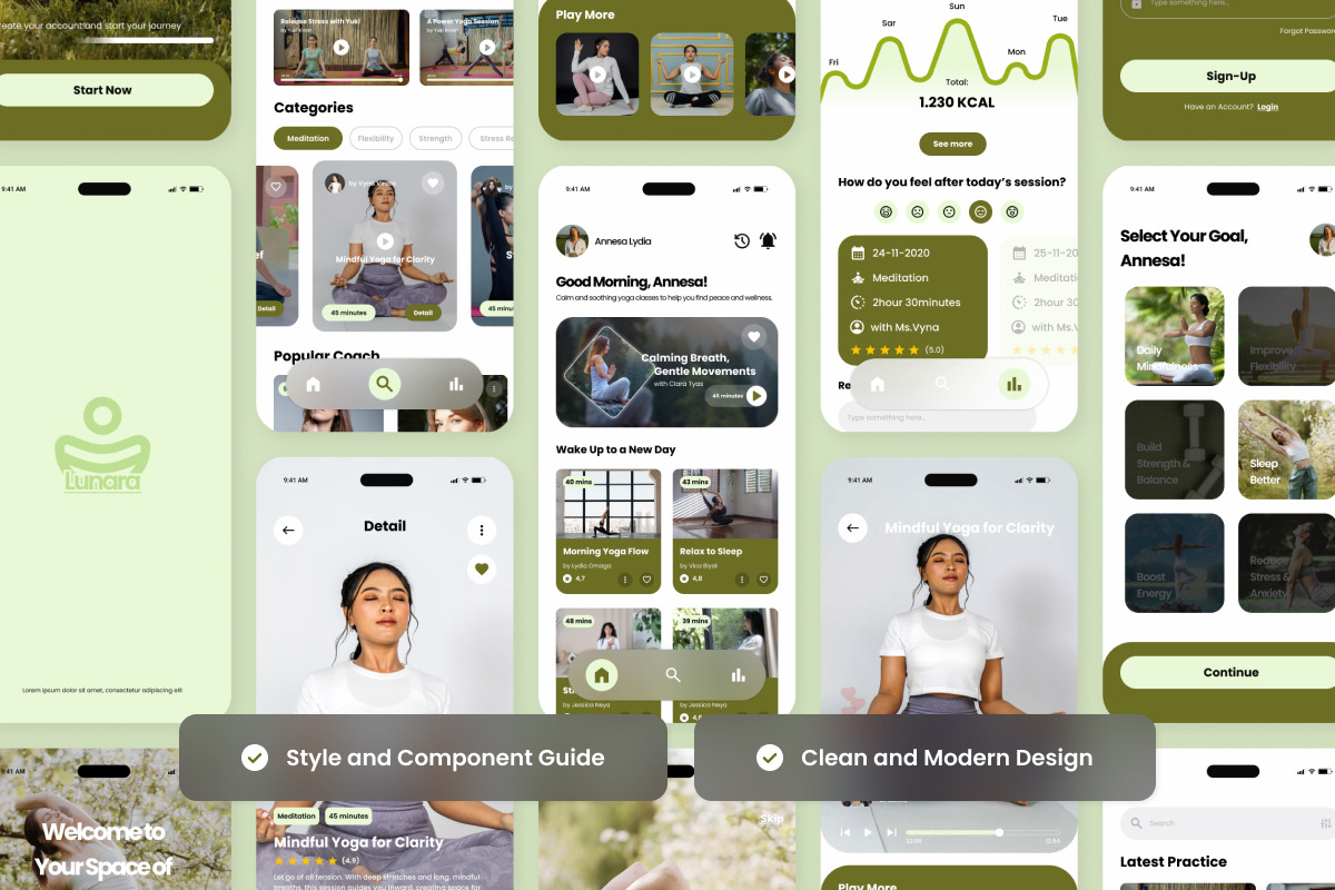 Lunara – Yoga & Meditation App, an App Template by twinstd (Photo 3 of 5)